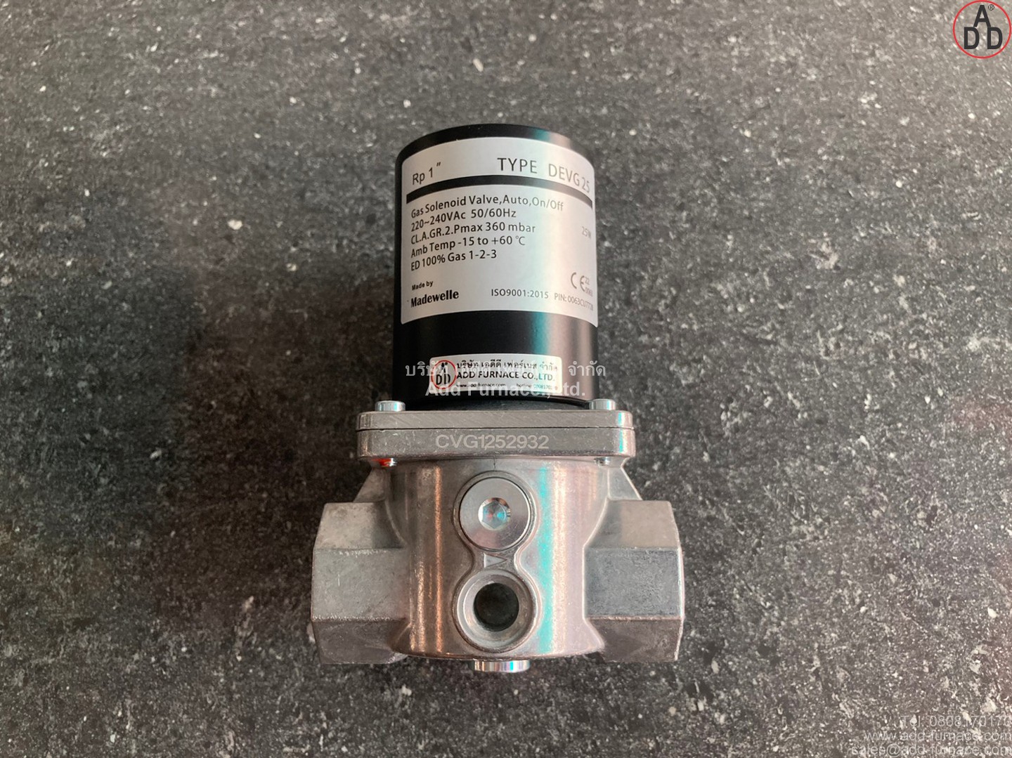 Gas Solenoid Valve Type DEVG 25 (1)